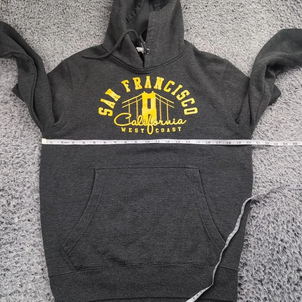 San Francisco California Hoodie Adult Small Gray Destination Pullover Sweatshirt - Picture 3 of 6